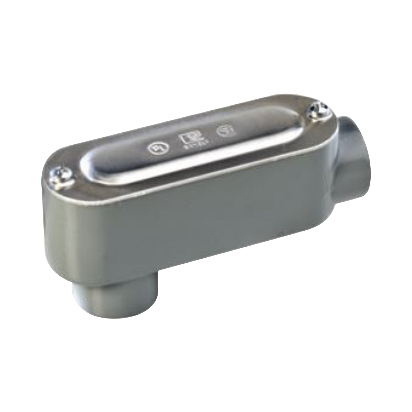 OLB-0098C - Caja oval roscada tipo LB de 1 1/4" (31.8 mm) incluye tapa y tornillos.