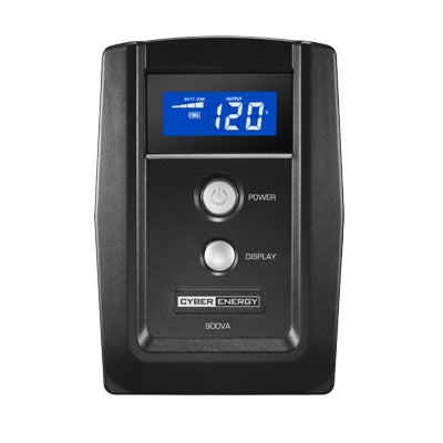 OM900ATLCD - UPS de 900 VA/420 W, Topología Línea Interactiva, Entrada 120 Vca NEMA 5-15P, y 6 Salidas NEMA 5-15R, Con Regulador de Voltaje (AVR)
