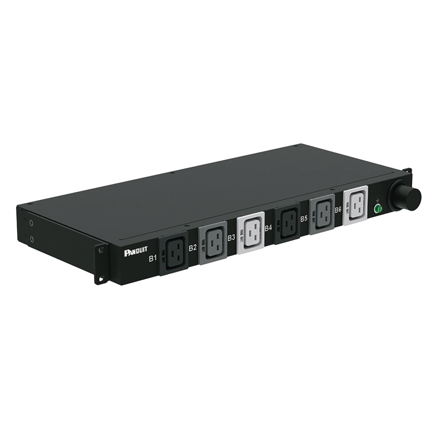 P06B02M - PDU Básico para Distribución de Energía, Plug de Entrada Trifásico CS8365C, Con 6 Contactos C19, Instalación Horizontal de 19in, 1UR, 50 Amp, 208 Vca