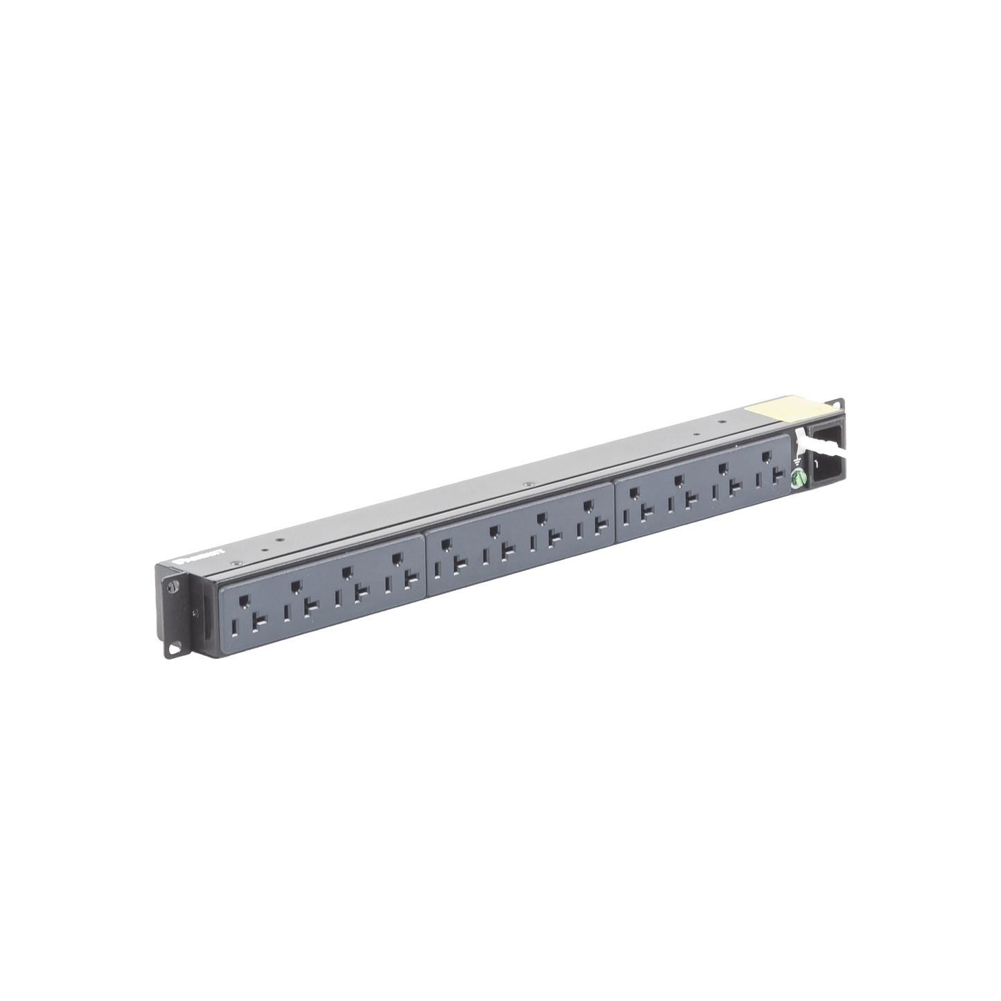 P12B01M PDU Básico para Distribución de Energía, Enchufe de Entrada NEMA 5-15P, Con 12 Contactos NEMA 5-20R, Instalación Horizontal de 19in, 1UR, 15 Amp, 120 Vca