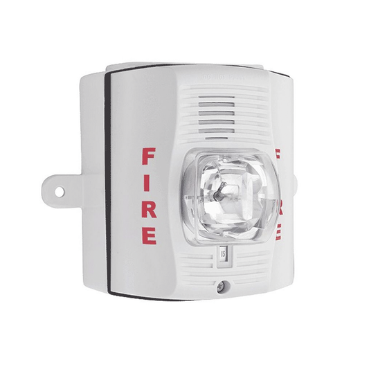 P2WK Sirena con Lámpara Estroboscópica para Exterior / a 2 Hilos / Configuración Estroboscópica Seleccionable / Color Blanco