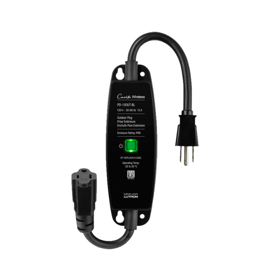 PD15OUTBL (Caseta Wireless) PlugIn Interruptor On/Off para uso en exterior intemperie IP66, inalámbrico. 15A /120V