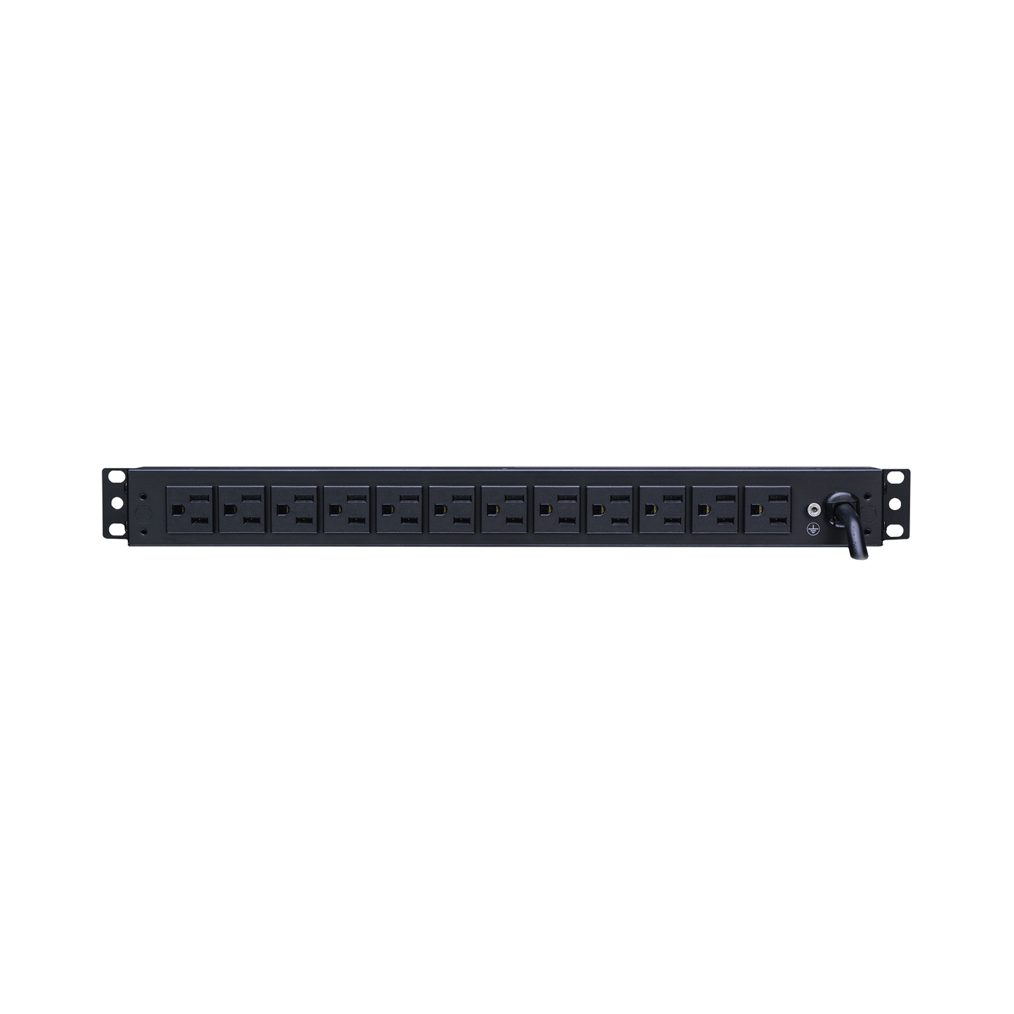 PDU15B12R PDU Básico Para Distribución de Energía, Con 12 Tomas NEMA 5-15R Traseras, 1UR, 15 Amp, 120 Vca