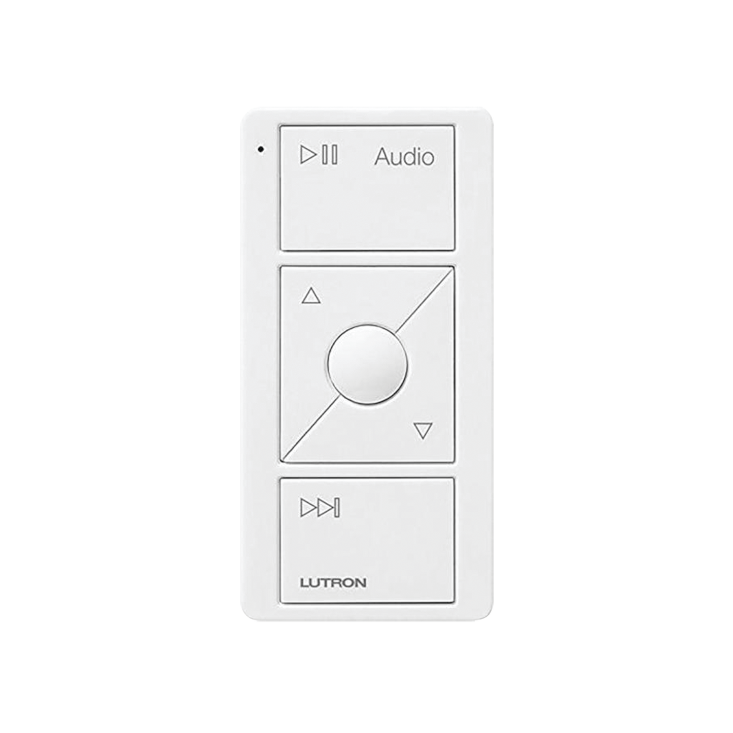 PJ23BRLGWHA02 Control PICO 3 botones, control de audio, integrable con SONOS u otras marcas.