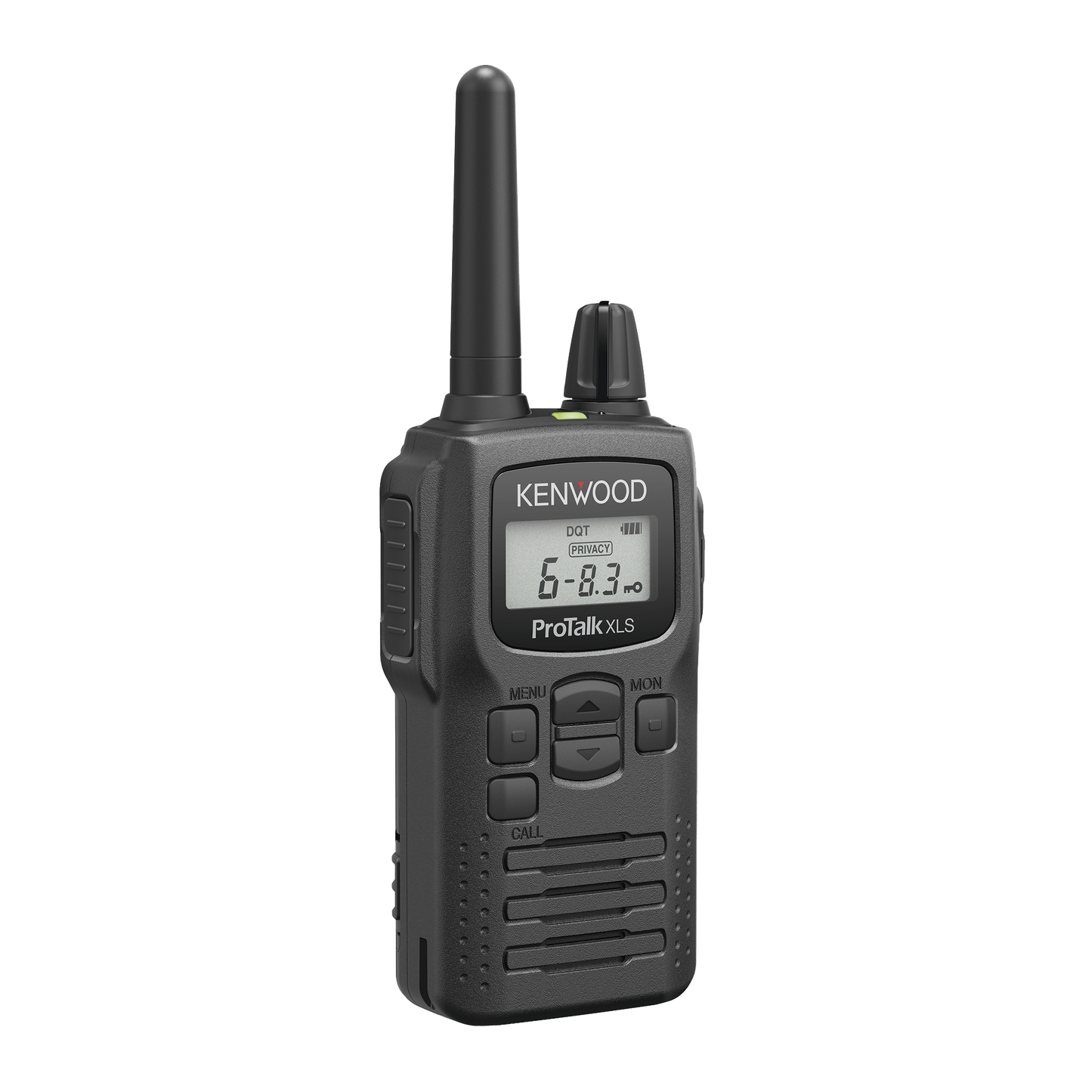 PKT-300K - Radio portátil UHF 450-470 MHz, 2 W, 16 canales, Resistente a Golpes MIL-STD-810, manos libres VOX. Incluye antena, batería, cargador y clip