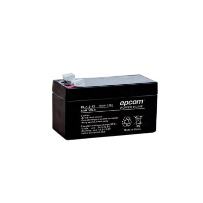 PL-1.2-12 Batería 12 Vcc / 1.2 Ah / UL / Tecnología AGM-VRLA / Para uso en equipo electrónico Alarmas de intrusión / Incendio/ Control de acceso / Video Vigilancia / Terminales F1 / Cargador recomendado CHR-80.