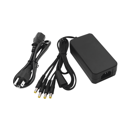 PLK12DC4CH Fuente de Alimentación de 4 Salidas tipo Jack Macho de 12 Vcc / 5 Amper