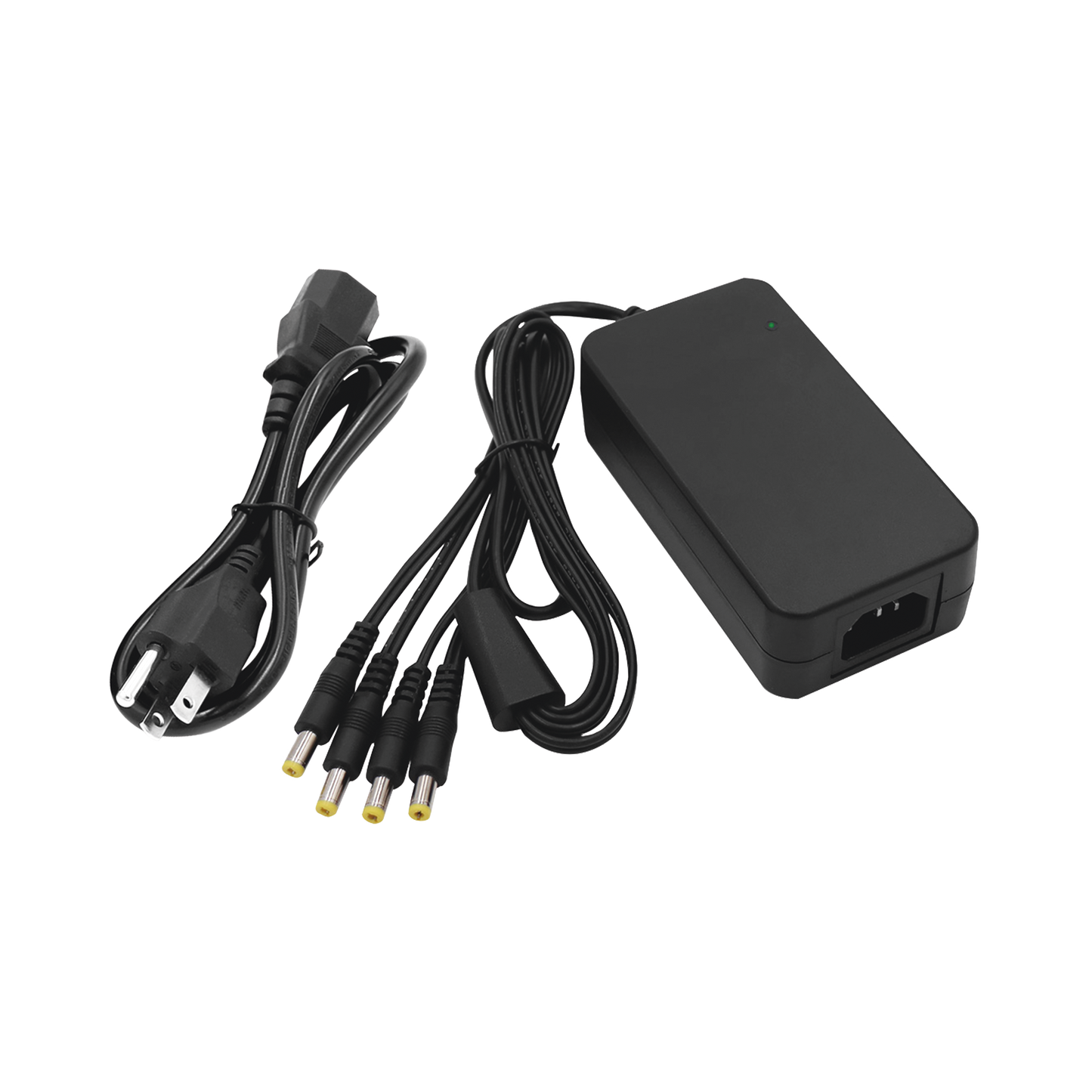 PLK12DC4CH - Fuente de Poder de 4 Salidas tipo Jack Macho de 12 Vcc / 5 Amper