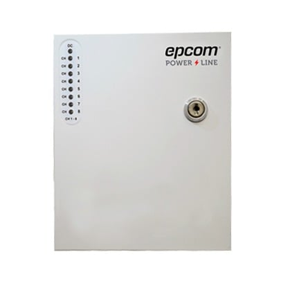 PLK-24-AC-8A Fuente de Alimentación Profesional de 24 Vca @ 8 Amper / Soporta 8 Cámaras / Voltaje de Entrada 110 Vca