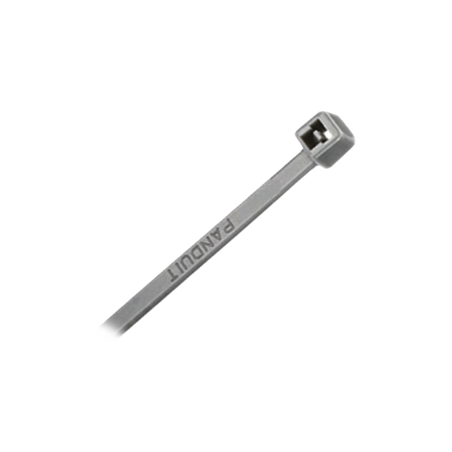 PLT3I-M8 - Cincho de Nylon 6.6, Color Gris, 290 mm largo x 3.7mm ancho, sección transversal intermedia, 1000pz