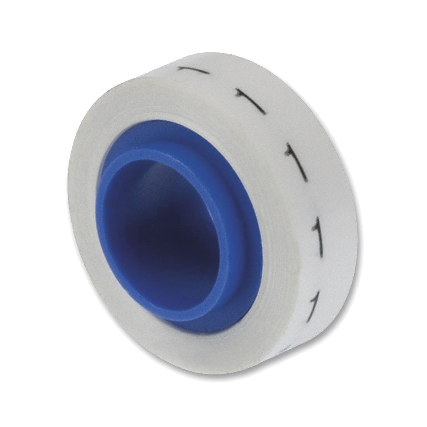 PMDR-1 - Rollo de Etiquetas Marcadoras, Pre-Impresos con el N�mero 1, de 2.4 Metros (7.87 Pies), Color Blanco