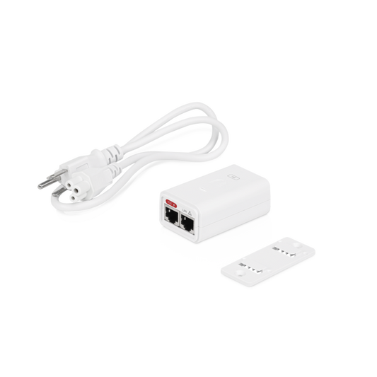POE-24-7W-G-WH Adaptador PoE Ubiquiti Gigabit de 24 VDC, 0.3 A