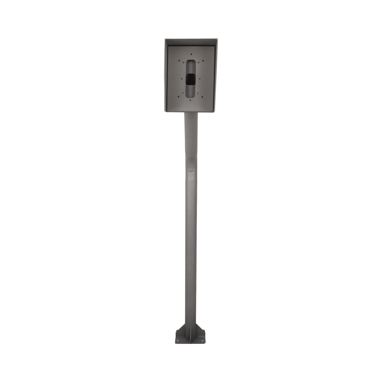 POSTEINT-KIT Poste y Cubierta industrial para montaje de Porteros IP Fanvil y Grandstream, altura de 1.2 metros, pintura electrostática color gris.