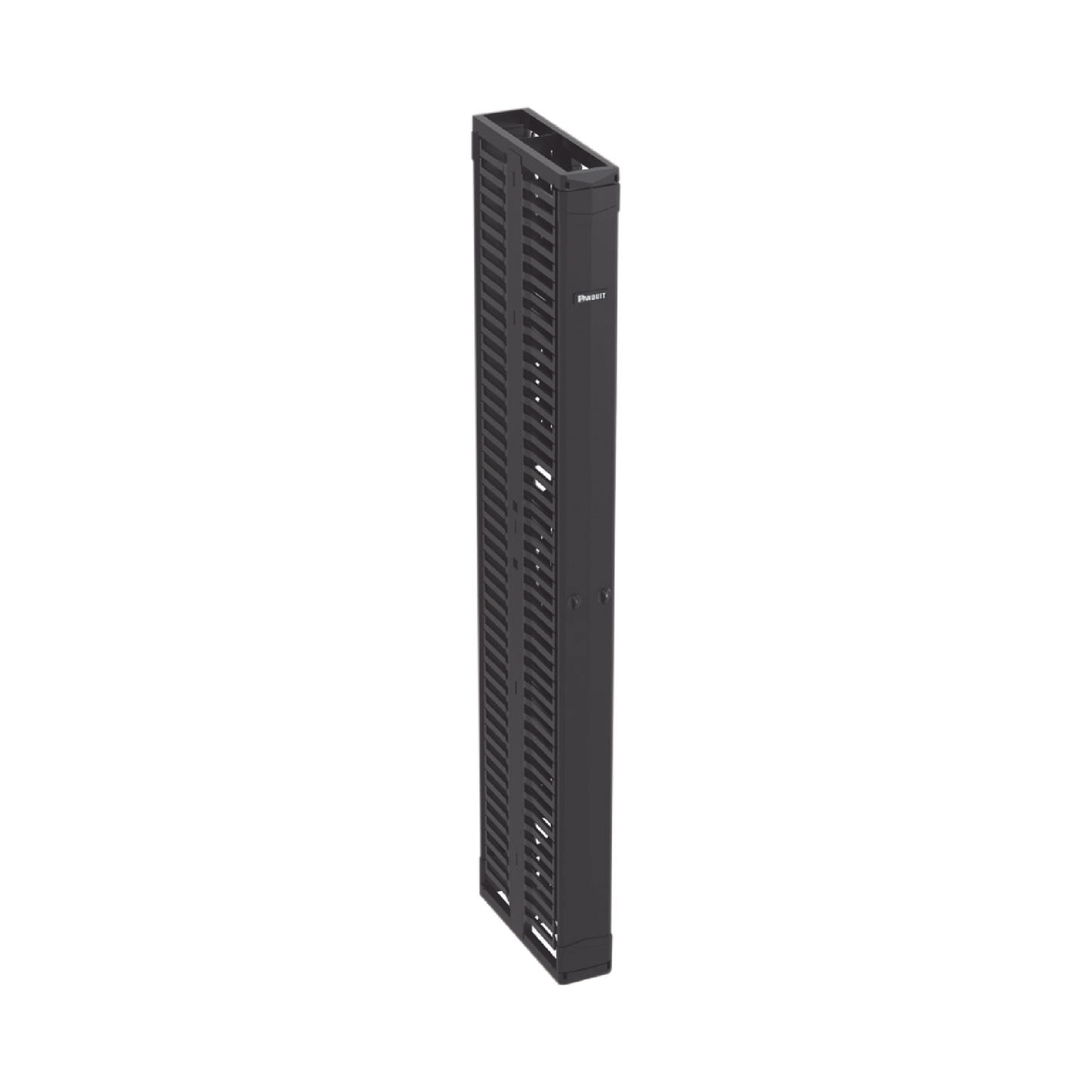 PR2VD06 Organizador Vertical PatchRunner?, Doble (Frontal y Posterior), Para Rack Abierto de 45 Unidades, 6in de Ancho, Color Negro