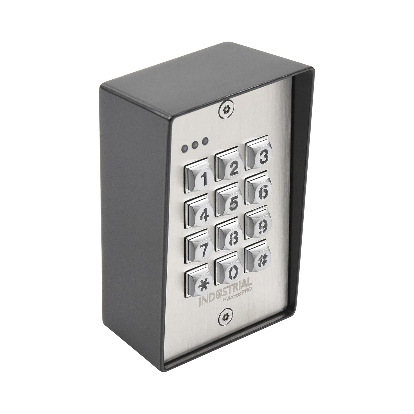 PRO-KEYPAD-1V2 Teclado exterior/interior antivandálico, 3 relevadores, salida wiegand, 1200 usuarios