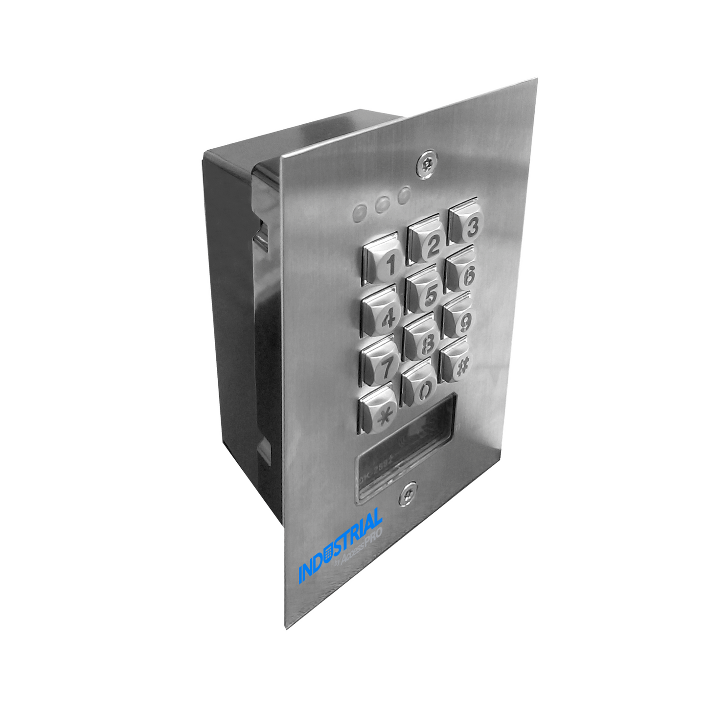 PROKEYPAD2V2 - Teclado Exterior/Interior Antivandálico, 3 Relevadores, Salida Wiegand, 1200 Usuarios, Lector de Proximidad, Empotrable