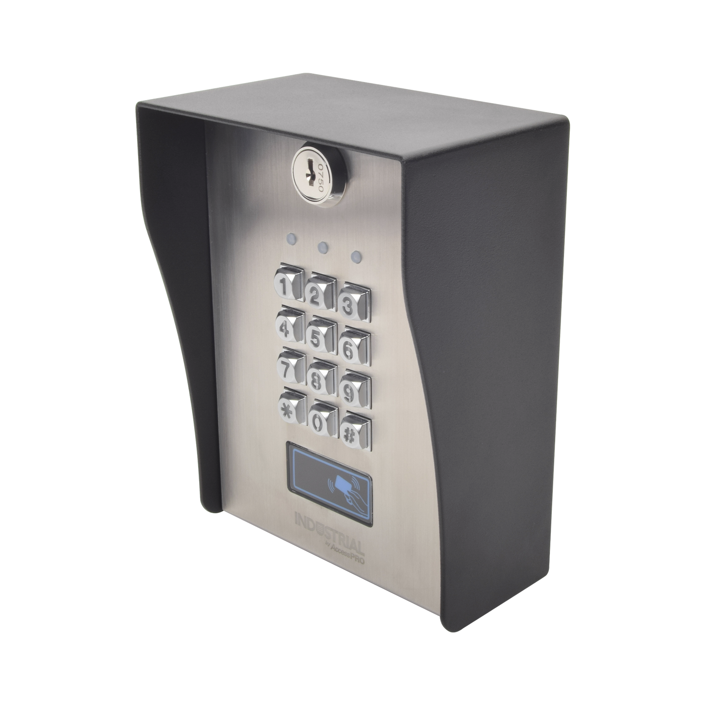 PROKVISITOR Teclado exterior/interior antivandálico, 3 relevadores, 50 códigos de visitantes, 1200 usuarios