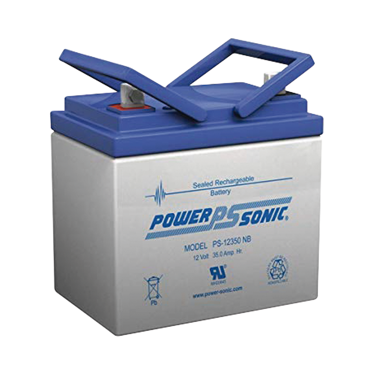 PS-12330-NB - Batería 12V, 33AH, Para Respaldo, Tecnologías AGM/VRLA, 5 Años Vida Útil, Terminales tipo NB, Reconocida UL