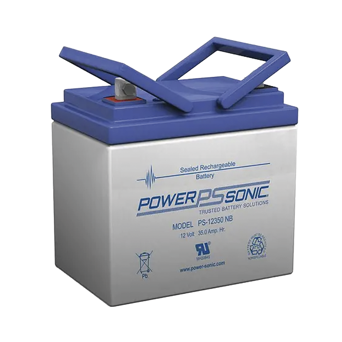 PS-12350-NB - Batería 12V, 35AH, Para Respaldo, Tecnologías AGM/VRLA, 5 Años Vida Útil, Terminales NB, Reconocida UL