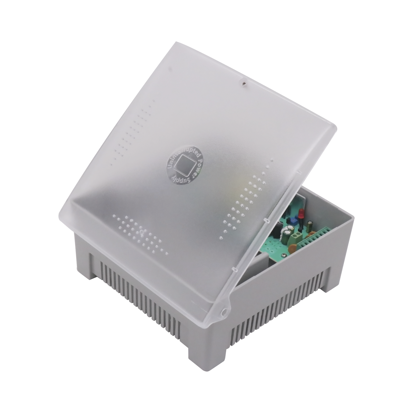 PS12DC4P Fuente de Alimentación con Gabinete de 4 Salidas de 11 - 15 Vcc / 5 Amper / Voltaje de Entrada: 96 - 264 Vca / Soporta Protección contra Sobrecorriente de Salida, Protección contra Cortocircuito / Led Indicador