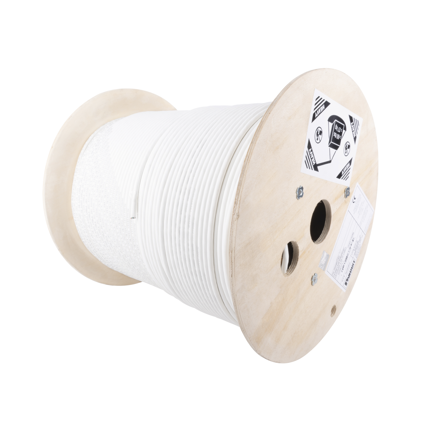 PSL7004WH-CED - Bobina de Cable Blindado S/FTP de 4 Pares, Cat7, Inmune a Ruido e Interferencias, LSZH (Bajo Humo, Cero Hal�genos), Color Blanco, Bobina de 500 Metros (1640 Pies)