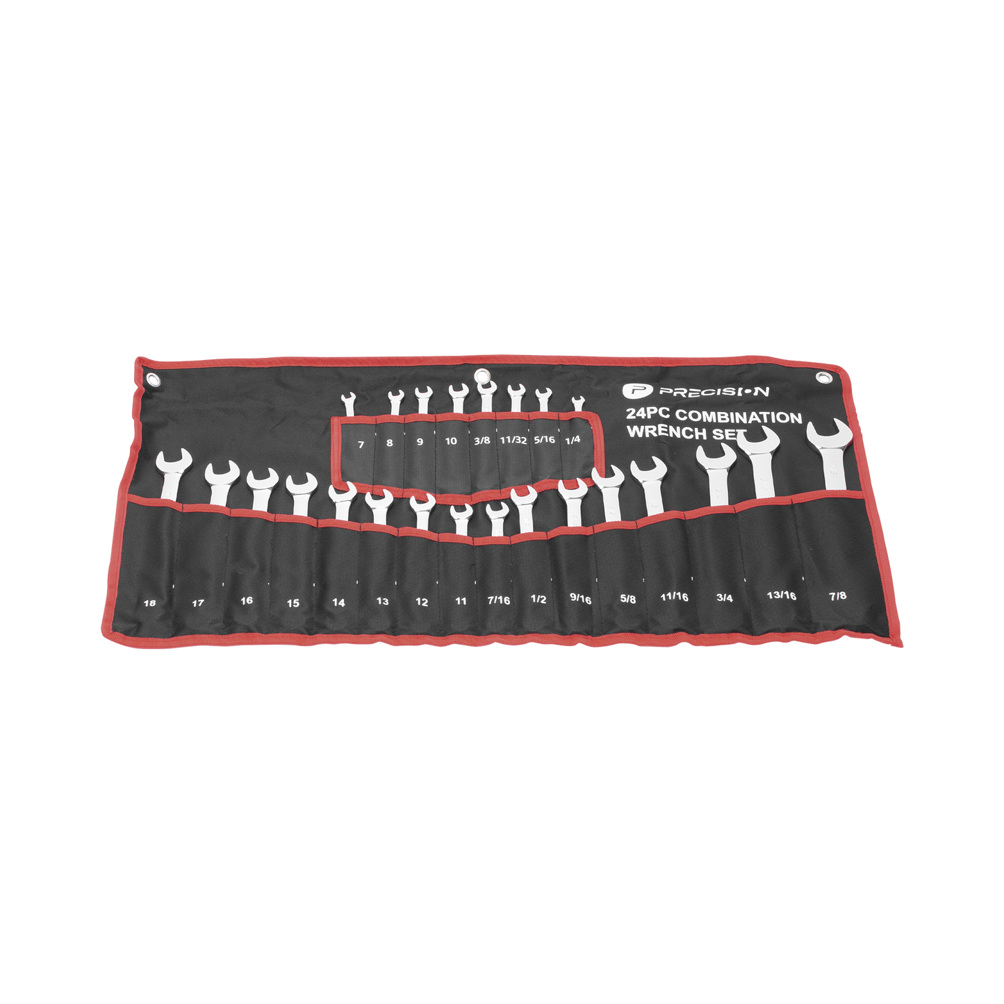PST-H030-02 Juego de 24 Llaves Combinadas Métricas e Inglesas con Estuche.