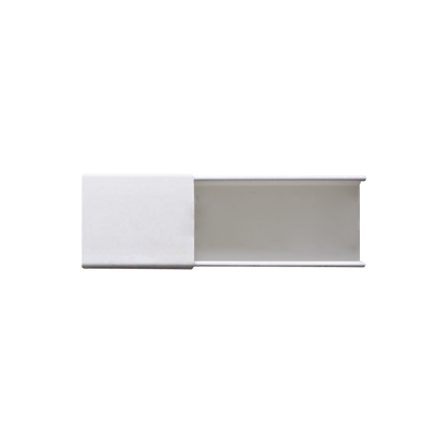 PT-48-SD - Canaleta blanca sin división, de PVC auto extinguible, 48 x 16 x tramo 2.5m (6101-01260