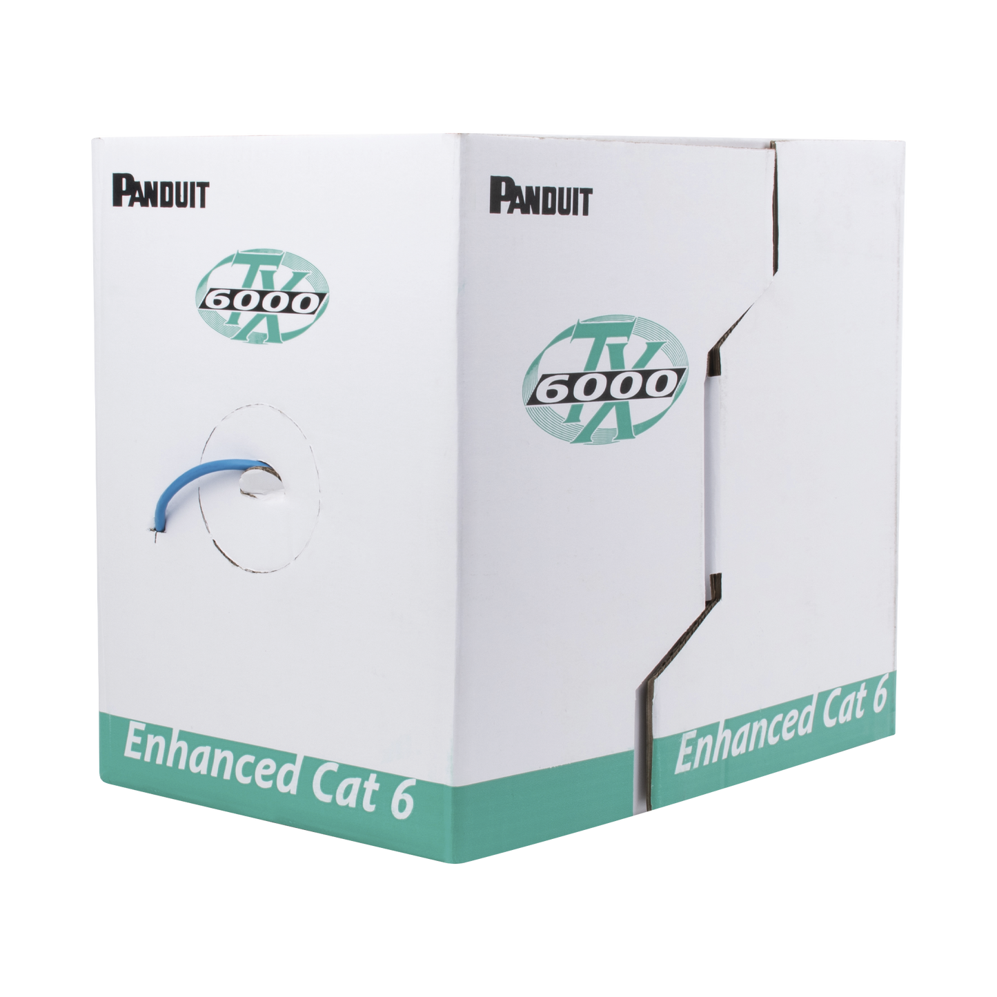 PUC6004BU-FE Bobina de Cable UTP 305 m. de Cobre, TX6000? PanNet, Reelex, Azul, Categoría 6 Mejorado (23 AWG), PVC (CM), de 4 pares