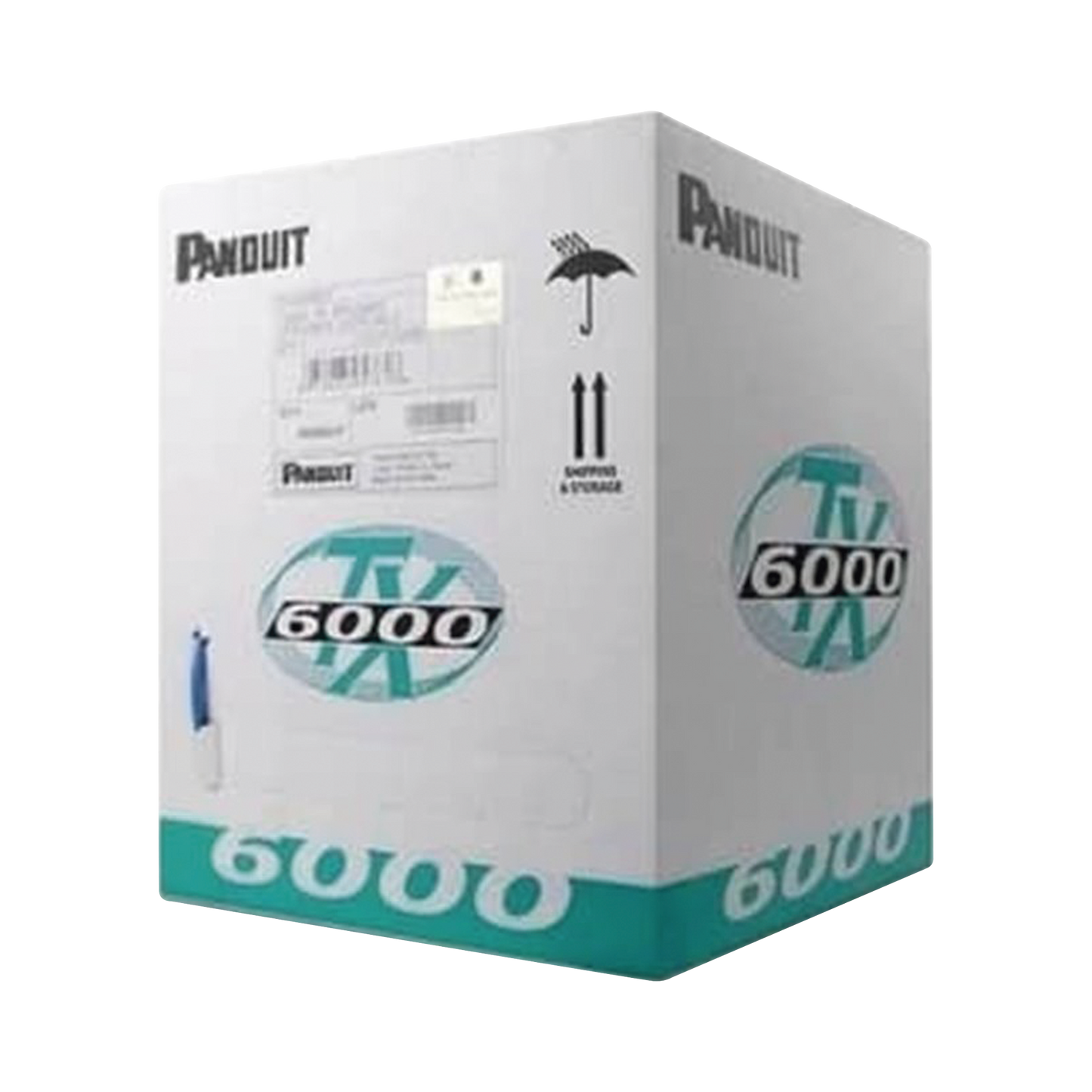 PUC6004WH-FE Bobina de Cable UTP 305 m. de Cobre, TX6000? PanNet, Reelex, Blanco, Categoría 6 Mejorado (23 AWG), PVC (CM), de 4 pares