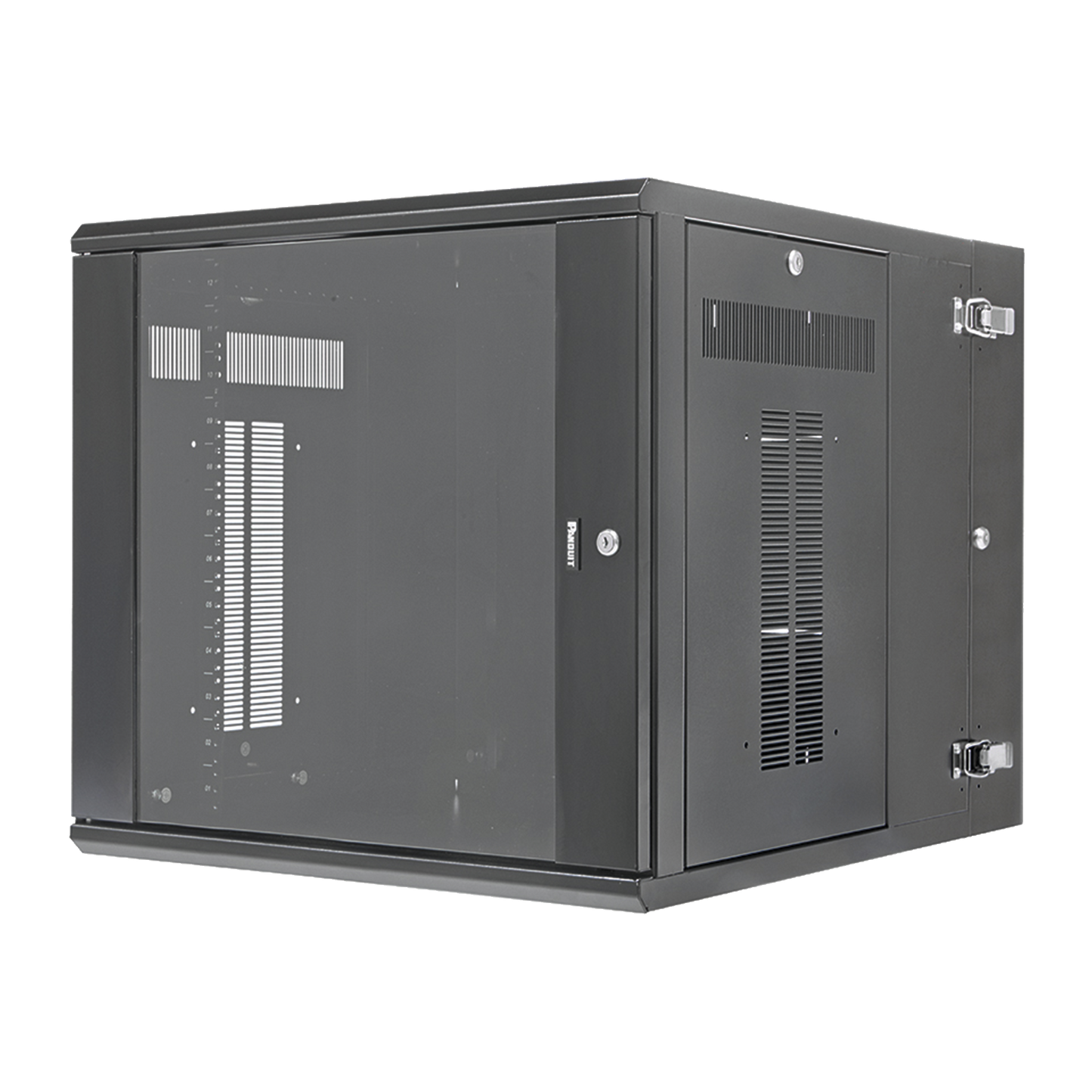 PZWMC1230W - Gabinete PanZone de Montaje en Pared, de 19in, Puerta con Ventana de Seguridad, 12 UR, 762mm de Profundidad, Color Negro
