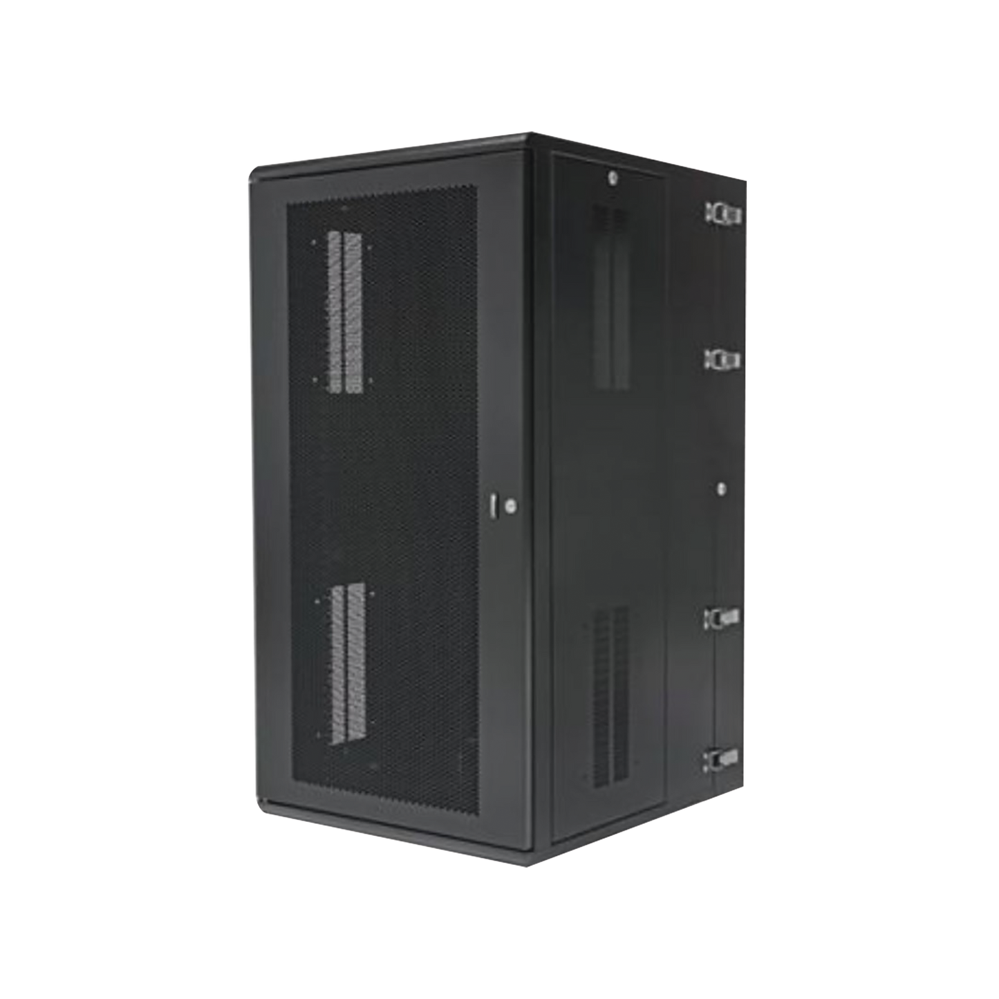 PZWMC26P - Gabinete PanZone de Montaje en Pared, de 19in, Puerta Ventilada, 26 UR, 635mm de Profundidad, Color Negro