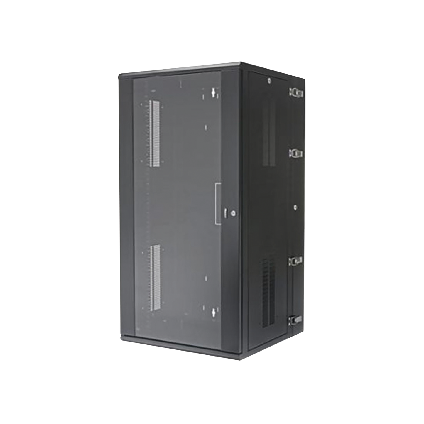 PZWMC26W Gabinete PanZone de Montaje en Pared, de 19in, Puerta con Ventana de Seguridad, 26 UR, 635mm de Profundidad, Color Negro