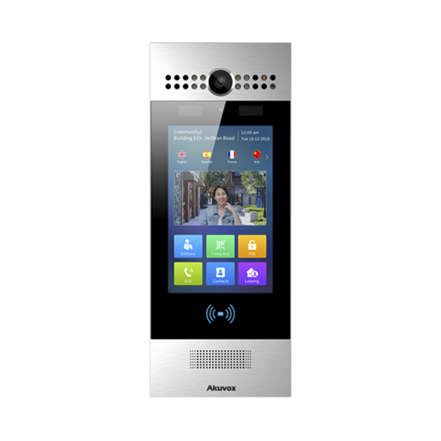R29CKIT - Kit Frente de Calle y Montaje en Pared / Ideal para fraccionamientos / Administración 100% en la Nube / Notificación a APP / Llamada Telefónica / ANDROID / SIP / ONVIF /Reconocimiento Facial / QR y PIN para Visitas / IP65 / IK06 / BT