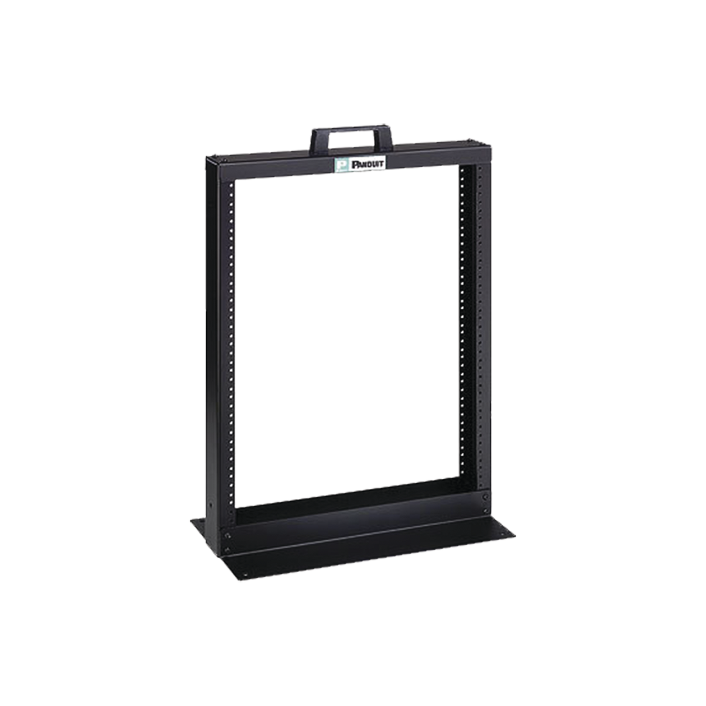 R2P26 Rack de Dos Postes Estándar de 19 in, Rieles Numerados y Roscados #12-24, Fabricado en Aluminio, 13 Unidades de Rack, Color Negro