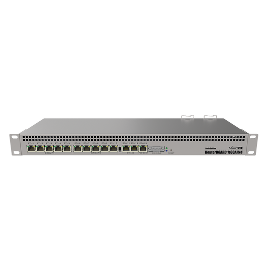 RB1100AHX4-DE RB1100AHx4 Dude Edition, 13 Puertos Gigabit, Almacenamiento M.2 60GB para Base de Datos Dude