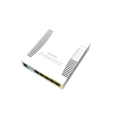 RB260GSP - (RB260GSP) Switch Mikrotik 5 puertos PoE (Pasivo) (1in/4out) Gigabit Ethernet y 1 SFP