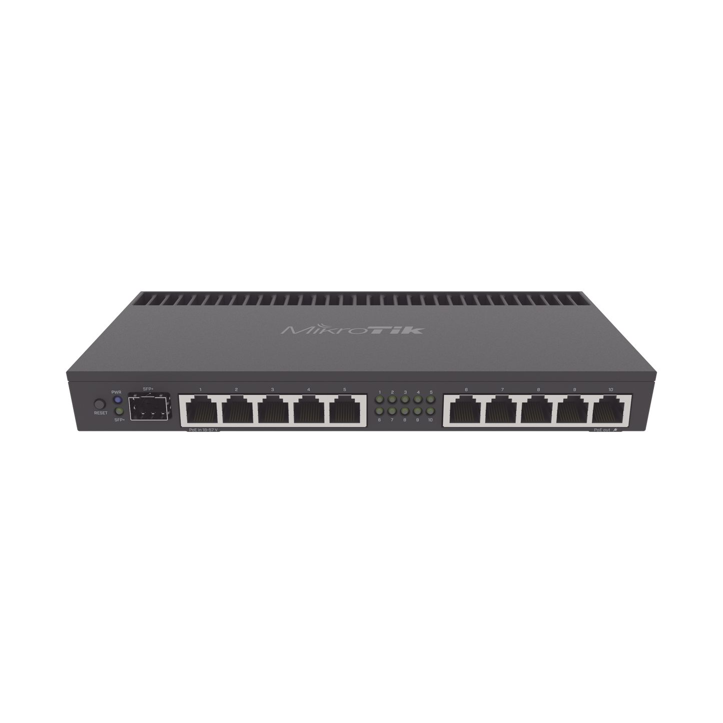 RB4011IGS+RM (RB4011iGS+RM) RouterBoard, CPU 4 Núcleos, 10 Puertos Gigabit Ethernet, 1 puerto SFP+