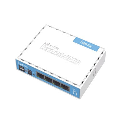 RB941-2ND (hAP Lite) 4 Puertos Fast Ethernet y Wi-Fi 2.4 GHz 802.11 b/g/n