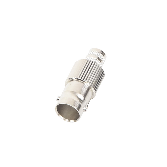 RFB-1724-Q Conector BNC Hembra de 75 Ohm, Anillo Plegable para Cable RG-6/U, Níquel/ Oro/ Teflón.