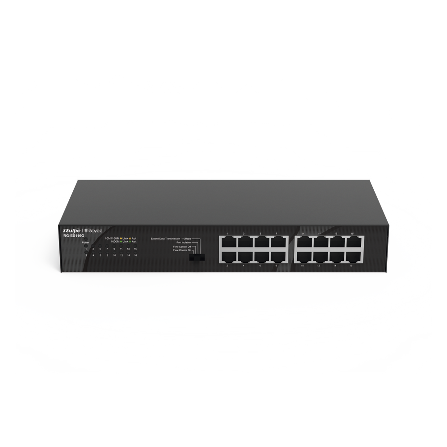 RG-ES116G-L - Switch no administrable, Visible en la Topología en la Nube, con 16 puertos Gigabit