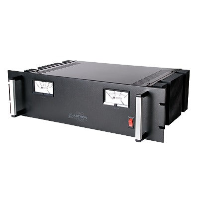 RM-35MBB - Fuente de poder 13.8Vcc, 35A, lineal regulada con circuito cargador de baterías, para instalación en rack