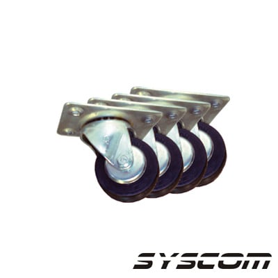 ROD42.5 Kit de 4 Ruedas Locas para Racks y Gabinetes (Ver Compatibilidad).