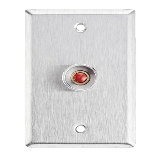 RP26 Botón de Pánico con Placa en Acero Inoxidable/ N.O.