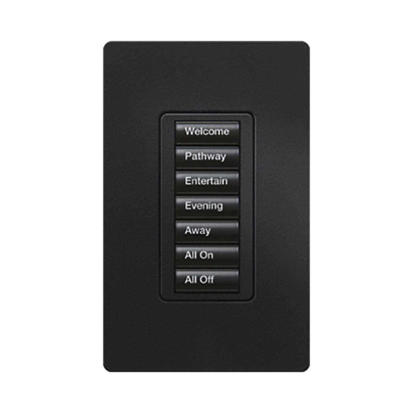 RRDW7BMN - (RadioRA2) Teclado seetouch 7 botones, programe escenas diferentes en cada botón.