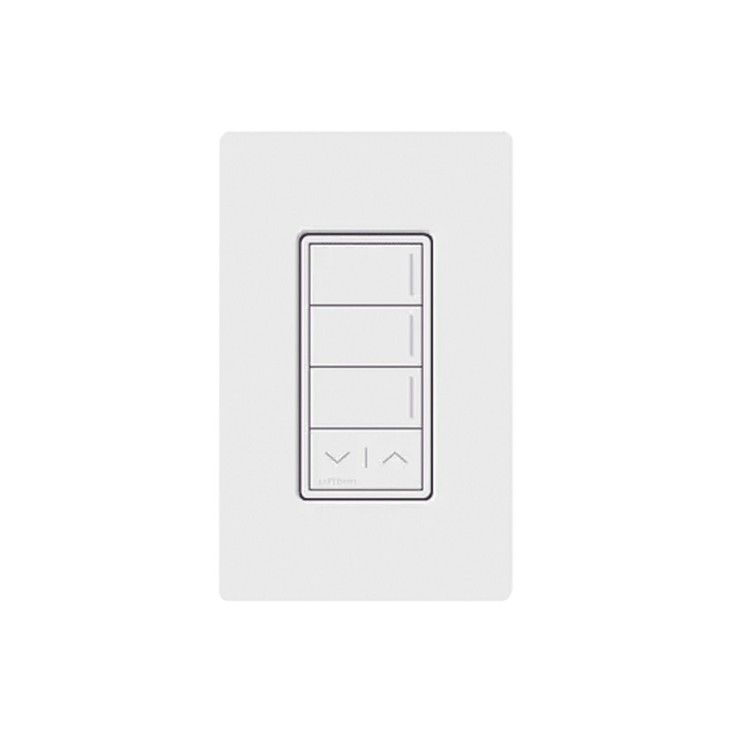 RRSTHN3RLSW - (RadioRa3) Botonera Sunnata Blanco 3 escenas y 2 botones subir/bajar para Radio RA3, programe escenas diferentes en cada botón.