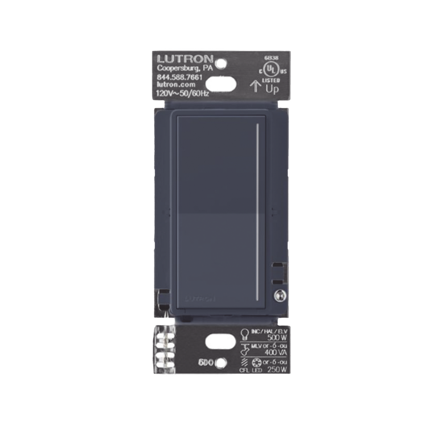 RRSTPRONDE - (RadioRa3) Atenuador táctil Sunnata Dimmer PRO color deep sea, requiere cable neutro / soporta 250W LED
