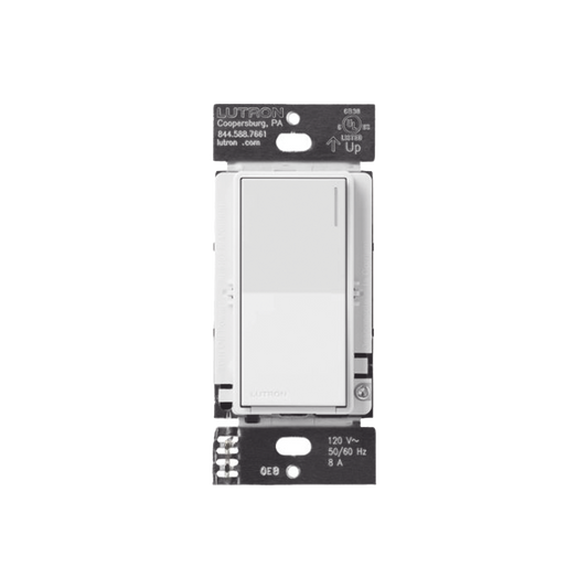 RRSTRSWH (RadioRA3) Apagador Auxiliar de pared, compañero de apagadores multilocación. Usar en 3 vías o escalera. Color blanco.