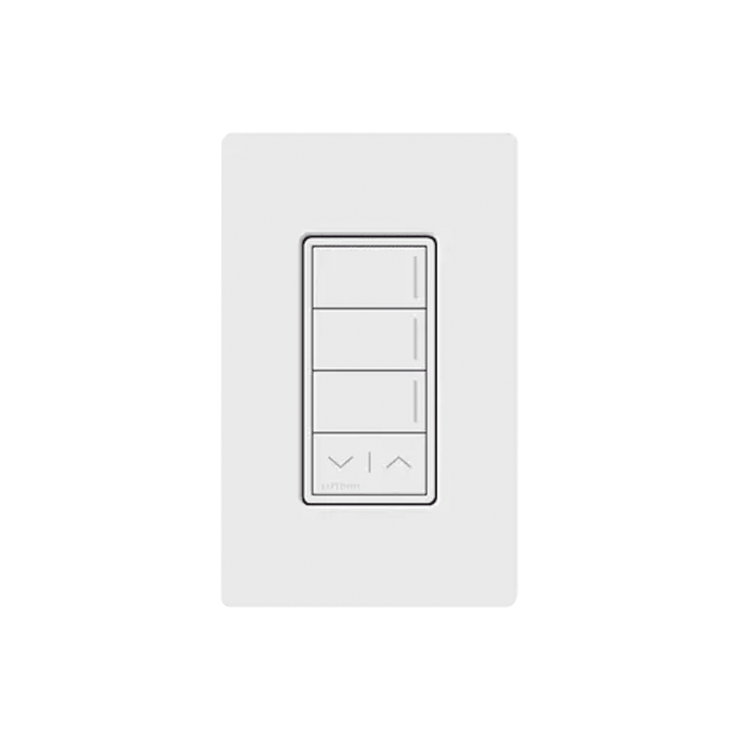 RRSTW3RLSW - (RadioRa3) Botonera Sunnata Blanco 3 escenas y 2 botones subir/bajar para Radio RA3, programe escenas diferentes en cada botón.