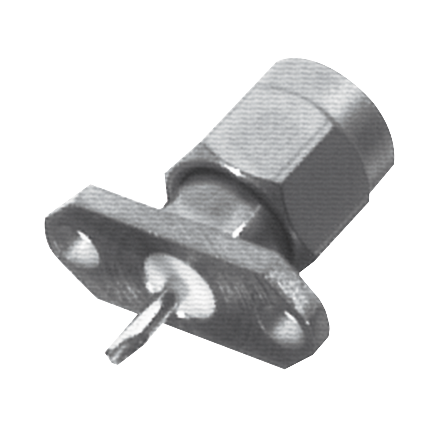 Conector SMA Macho de 2 Perforaciones, Montaje en Panel con Terminal Soldable, Níquel/ Oro/ Teflón.�??