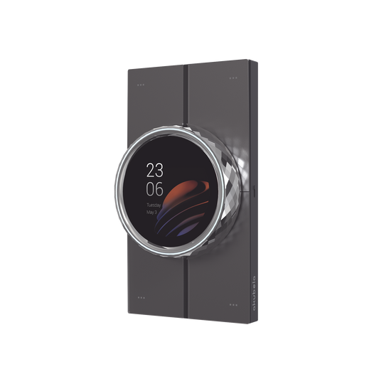RT61D1US Mini pantalla táctil Hub controlador integrable con sistemas de automatización compatible con múltiples marcas, una entrada de iluminación, 4 botones para escenas. Conexión Wifi